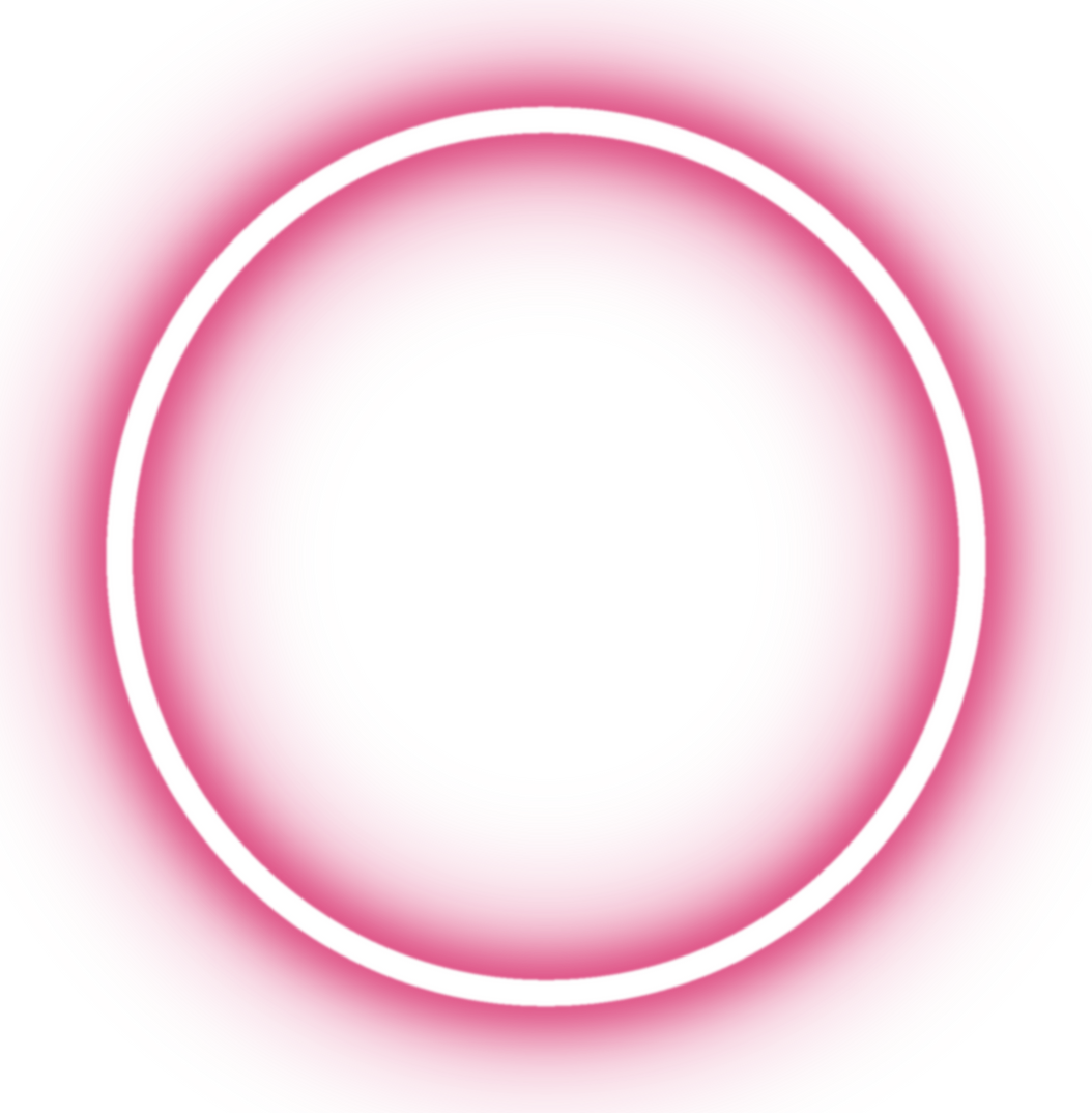 Pink Neon Circle Icon